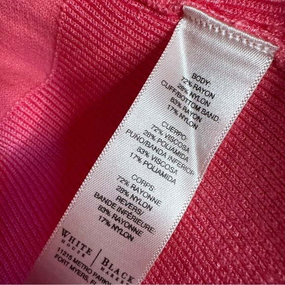 WHBM | Pink Button Down Cardigan Sweater Size Large - Picture 6 of 6